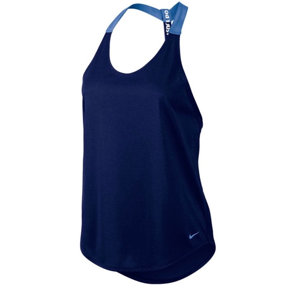 NIKE • Royal Blue Elastika Dri-Fit Racerback Tank Top, M - Picture 2 of 12